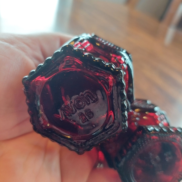 Avon Ruby Red Cape Cod Fragrance Perfume Bottles Empty Some Smell - Picture 5 of 5
